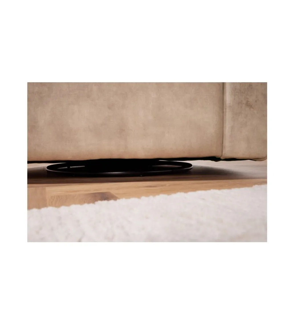 Fotel obrotowy 360 stopni LINO 103 cm greige*Invicta Interior Outlet