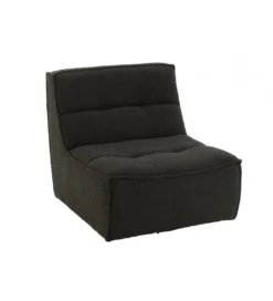 Fotel obrotowy Swivel Bouclé  83 cm czarny*J-Line Best