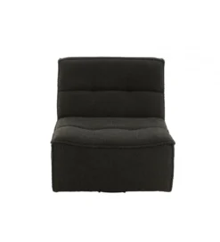 Fotel obrotowy Swivel Bouclé  83 cm czarny*J-Line Best