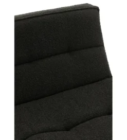 Fotel obrotowy Swivel Bouclé  83 cm czarny*J-Line Best