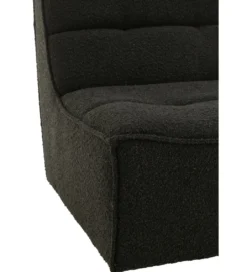 Fotel obrotowy Swivel Bouclé  83 cm czarny*J-Line Best