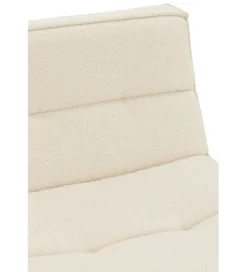 Fotel obrotowy Swivel Bouclé 83 cm kremowy*J-Line Outlet