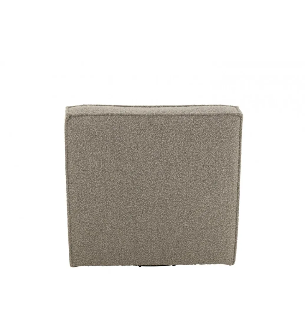 Fotel obrotowy Swivel Bouclé 83 cm taupe*J-Line New