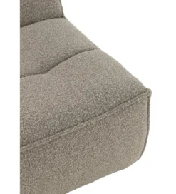 Fotel obrotowy Swivel Bouclé 83 cm taupe*J-Line New