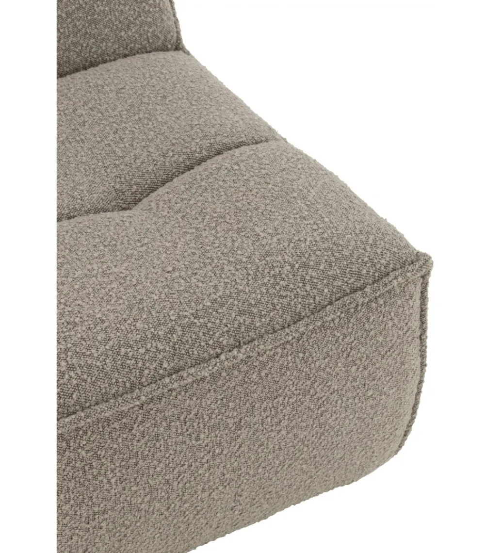 Fotel obrotowy Swivel Bouclé 83 cm taupe*J-Line New