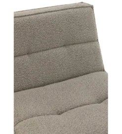 Fotel obrotowy Swivel Bouclé 83 cm taupe*J-Line New