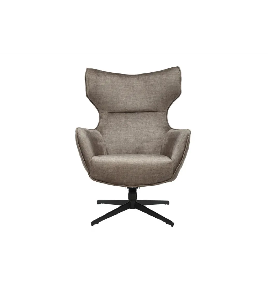 Fotel obrotowy VOGUE welwet taupe*Invicta Interior Clearance