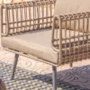 Fotel ogrodowy ARIKI 67 cm naturalny szary*Zona-Design Online