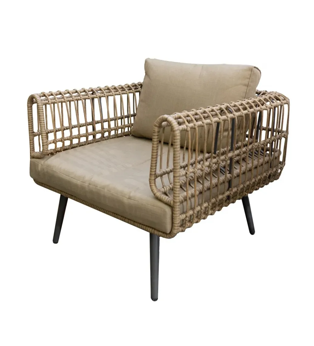 Fotel ogrodowy ARIKI 67 cm naturalny szary*Zona-Design Online