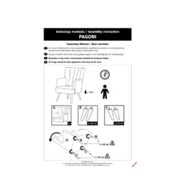 Fotel PAGONI czarny*Halmar Online