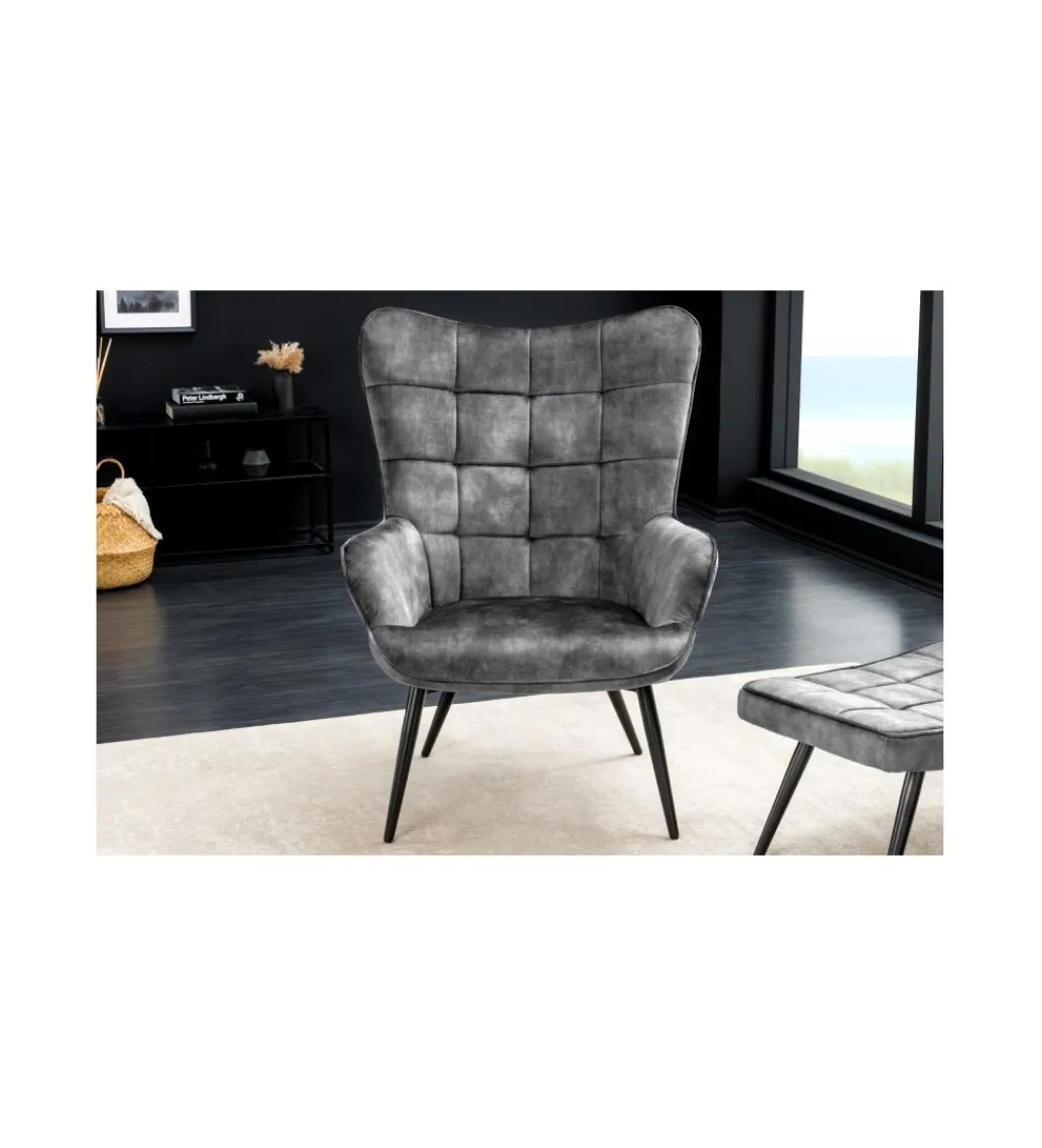Fotel RAMIRO scandinavia szary*Invicta Interior Online