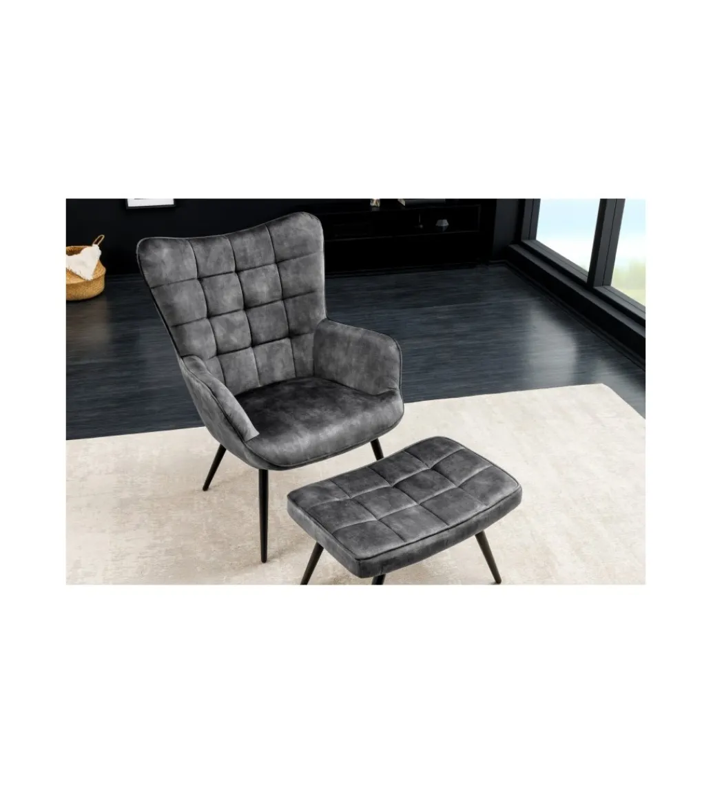 Fotel RAMIRO scandinavia szary*Invicta Interior Online