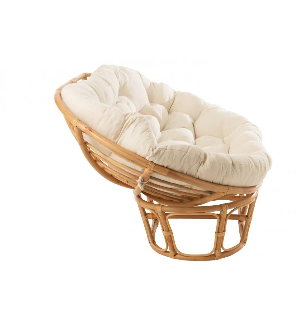 Fotel RONI Rattanowy 179 cm Naturalny*J-Line New