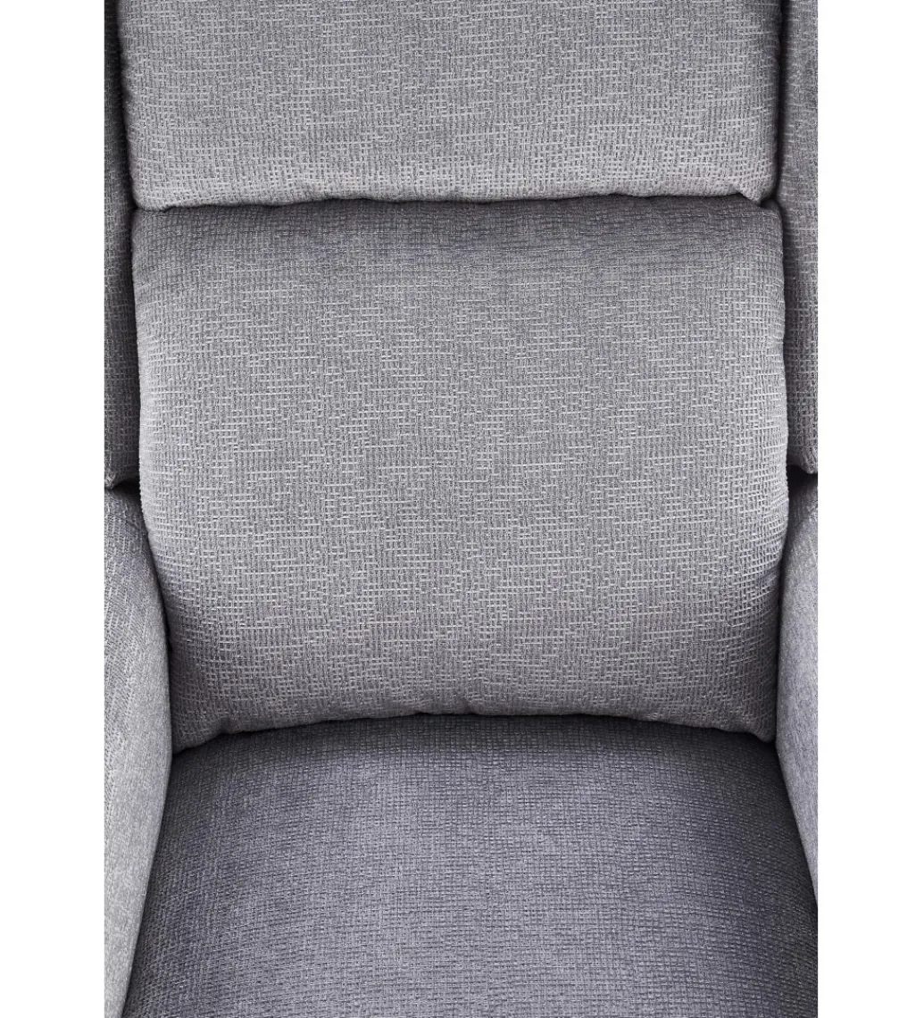 Fotel rozkładany AGUSTIN 75 cm szary*Halmar