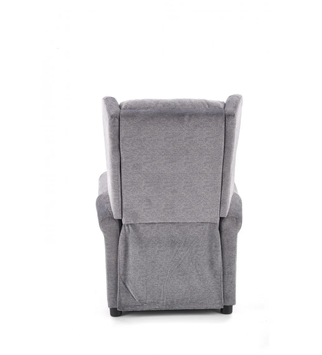 Fotel rozkładany AGUSTIN 75 cm szary*Halmar