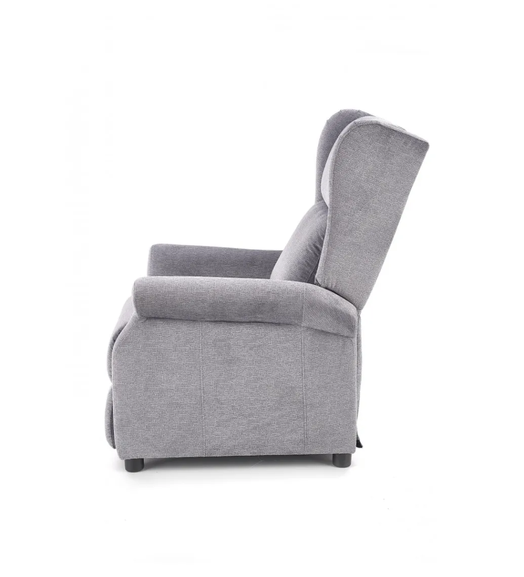 Fotel rozkładany AGUSTIN 75 cm szary*Halmar