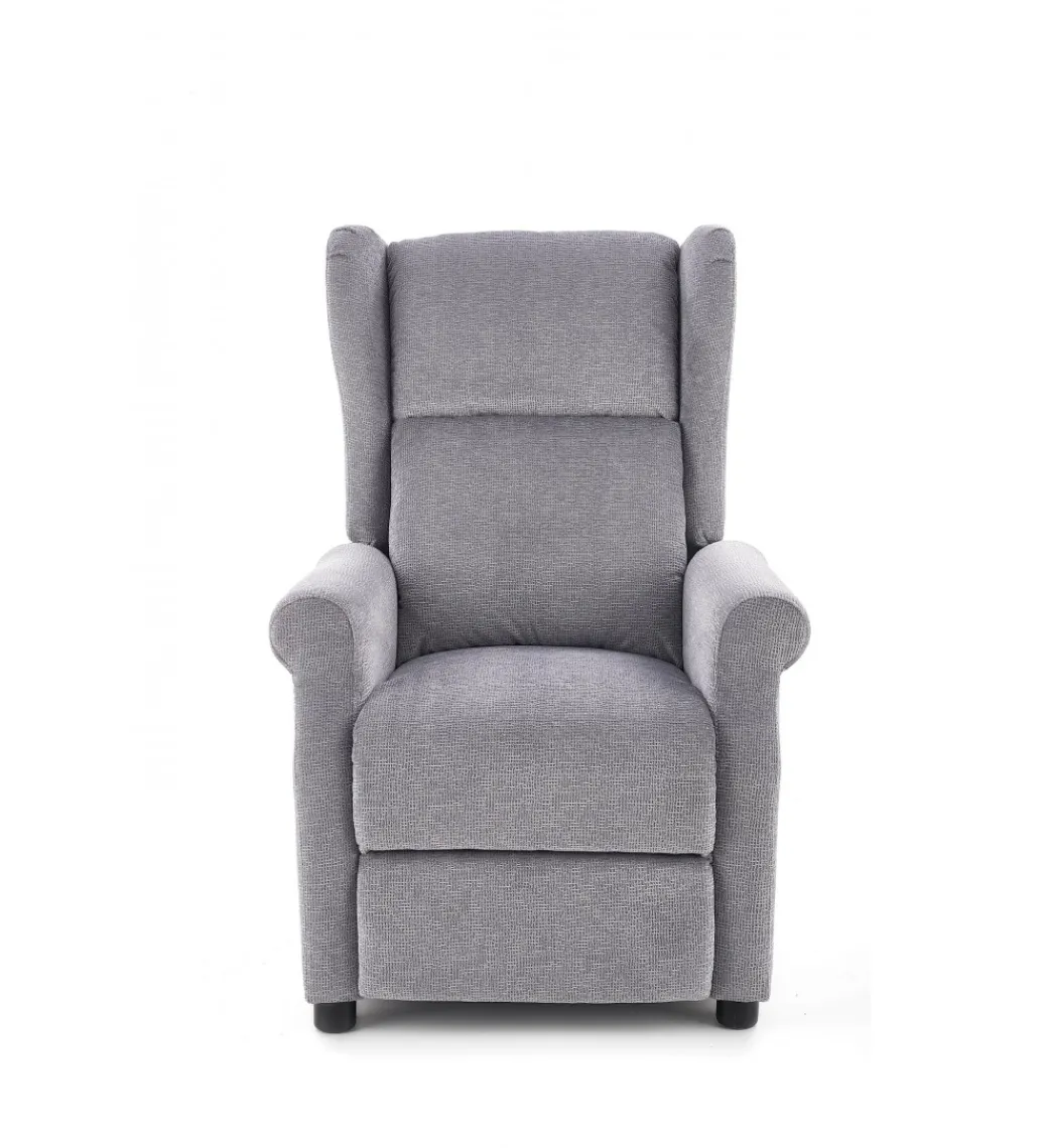 Fotel rozkładany AGUSTIN 75 cm szary*Halmar
