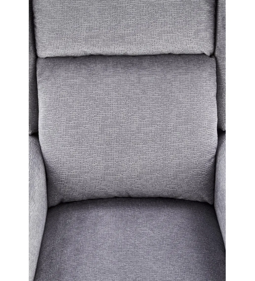 Fotel rozkładany AGUSTIN 75 cm z funkcją masażu szary*Halmar Discount