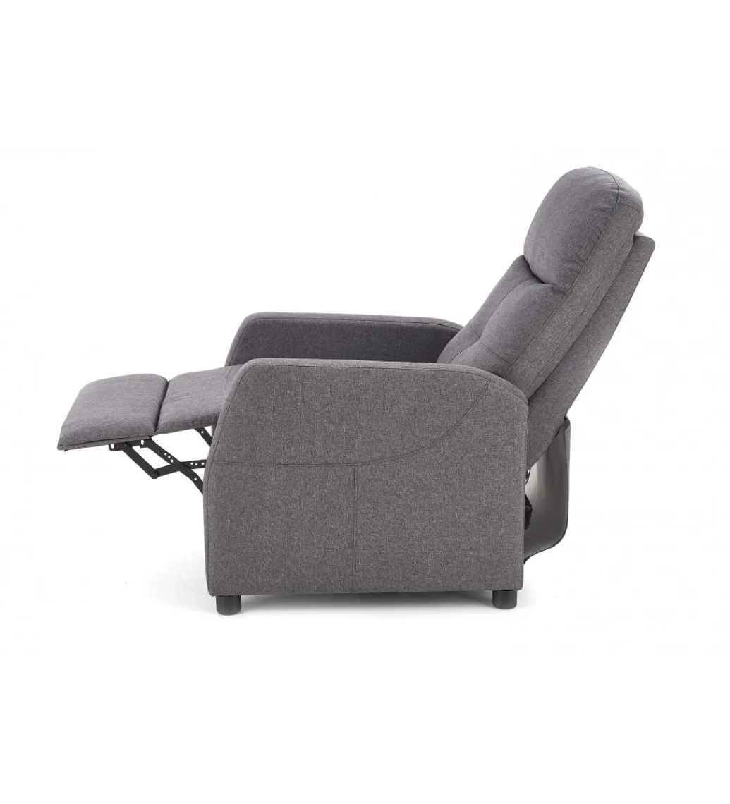 Fotel rozkładany FELIPE 64 cm szary*Halmar Discount