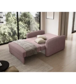 Fotel rozkładany LAINE 102 cm Poco 101 różowy*Comforteo Best