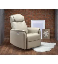 Fotel rozkładany PARADISE 75 cm z funkcją kołyski kremowy*Halmar