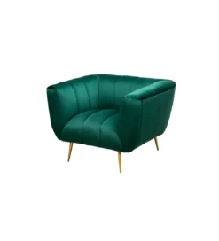Fotel Scarlett szmaragdowo zielony*Invicta Interior Outlet