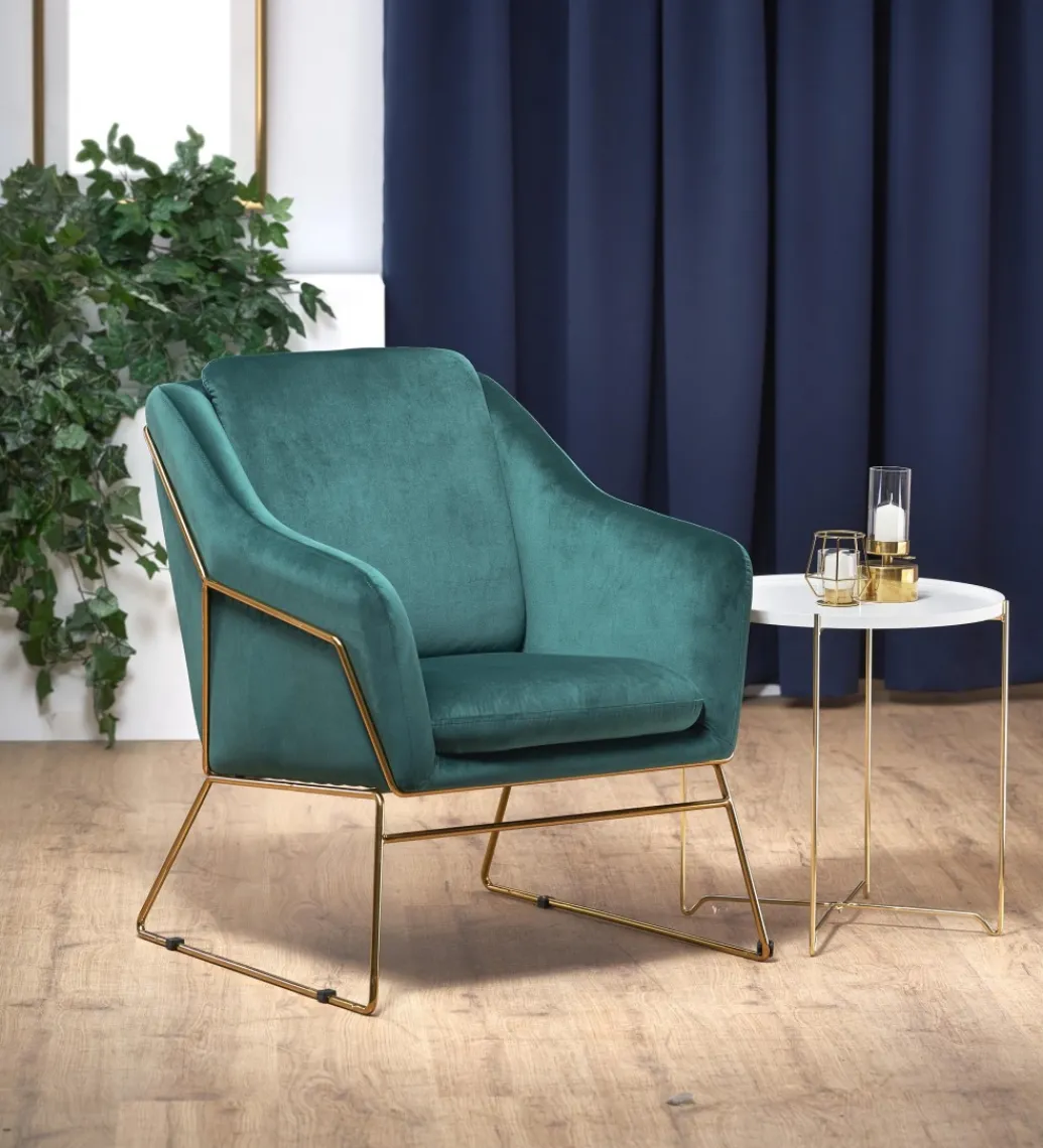 Fotel SOFT III ciemnozielony*Halmar Online