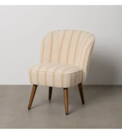 Fotel STRIMERS 73 cm miodowy w paski*Zona-Design Best