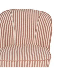 Fotel STRIMERS 73 cm terrakota w paski*Zona-Design Best