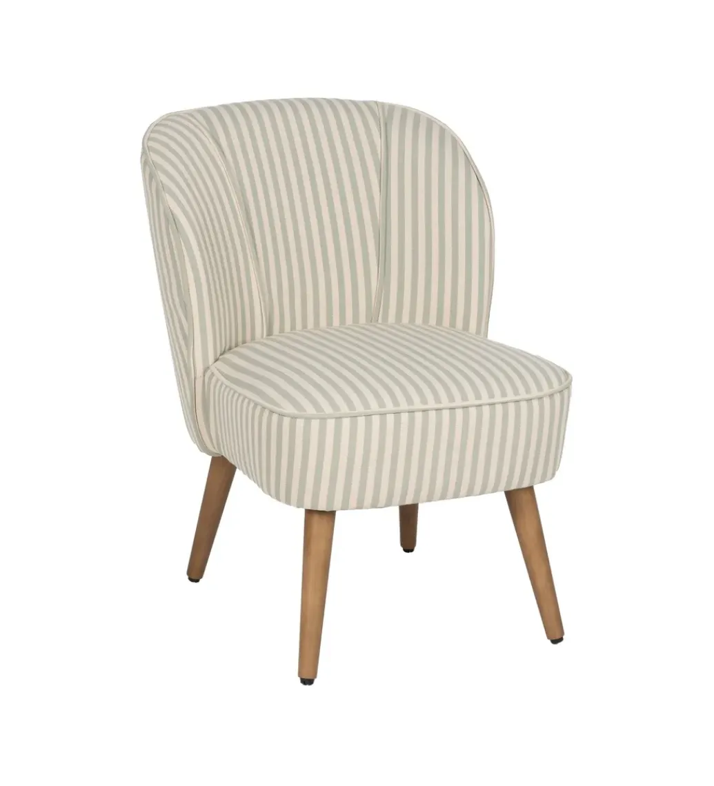 Fotel STRIMERS 73 cm zielony w paski*Zona-Design Sale