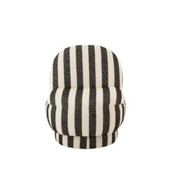 Fotel STRIPED 76 cm czarnobiały*J-Line New