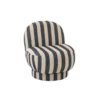 Fotel STRIPED 76 cm niebiesko biały*Zona-Design Hot