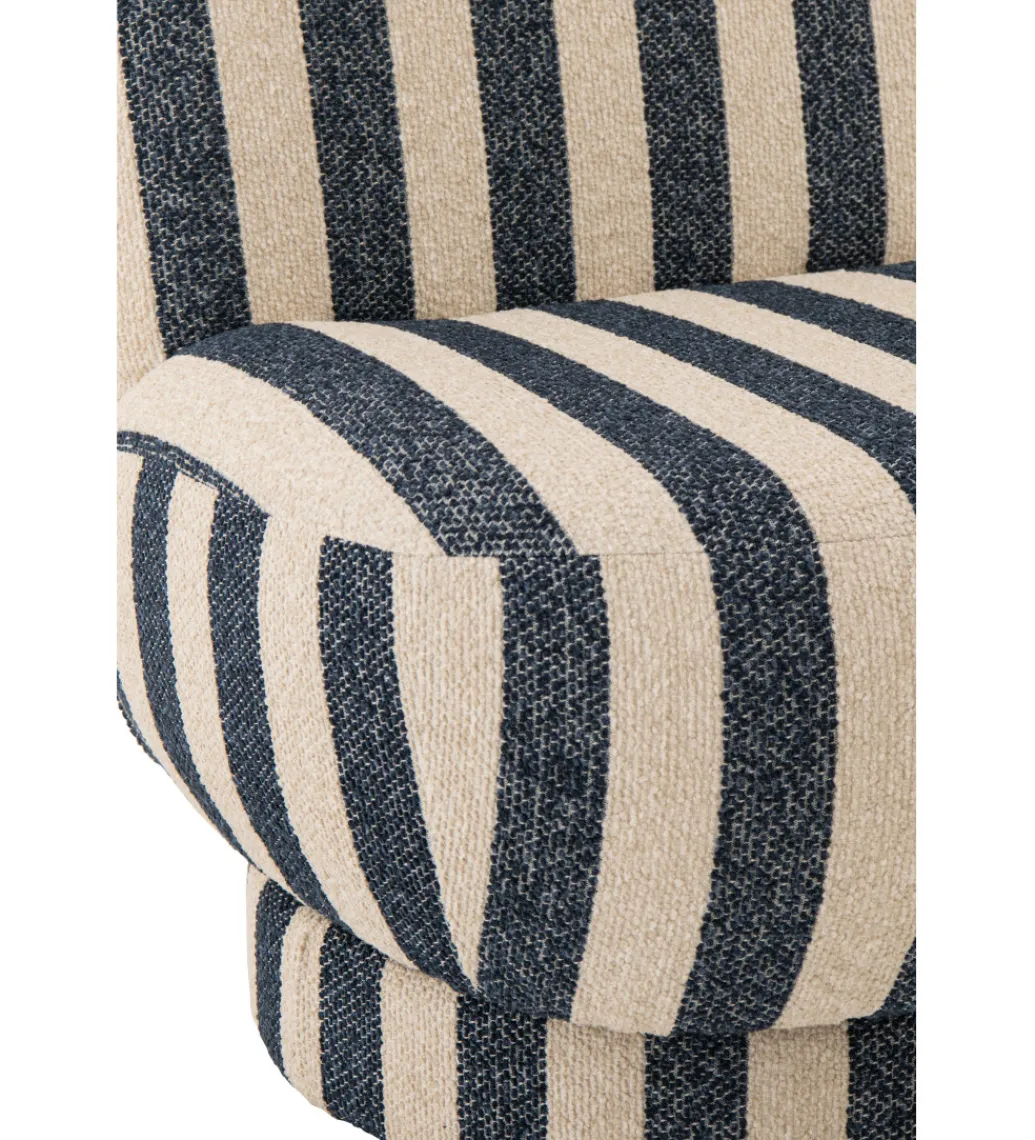 Fotel STRIPED 76 cm niebiesko biały*Zona-Design Hot