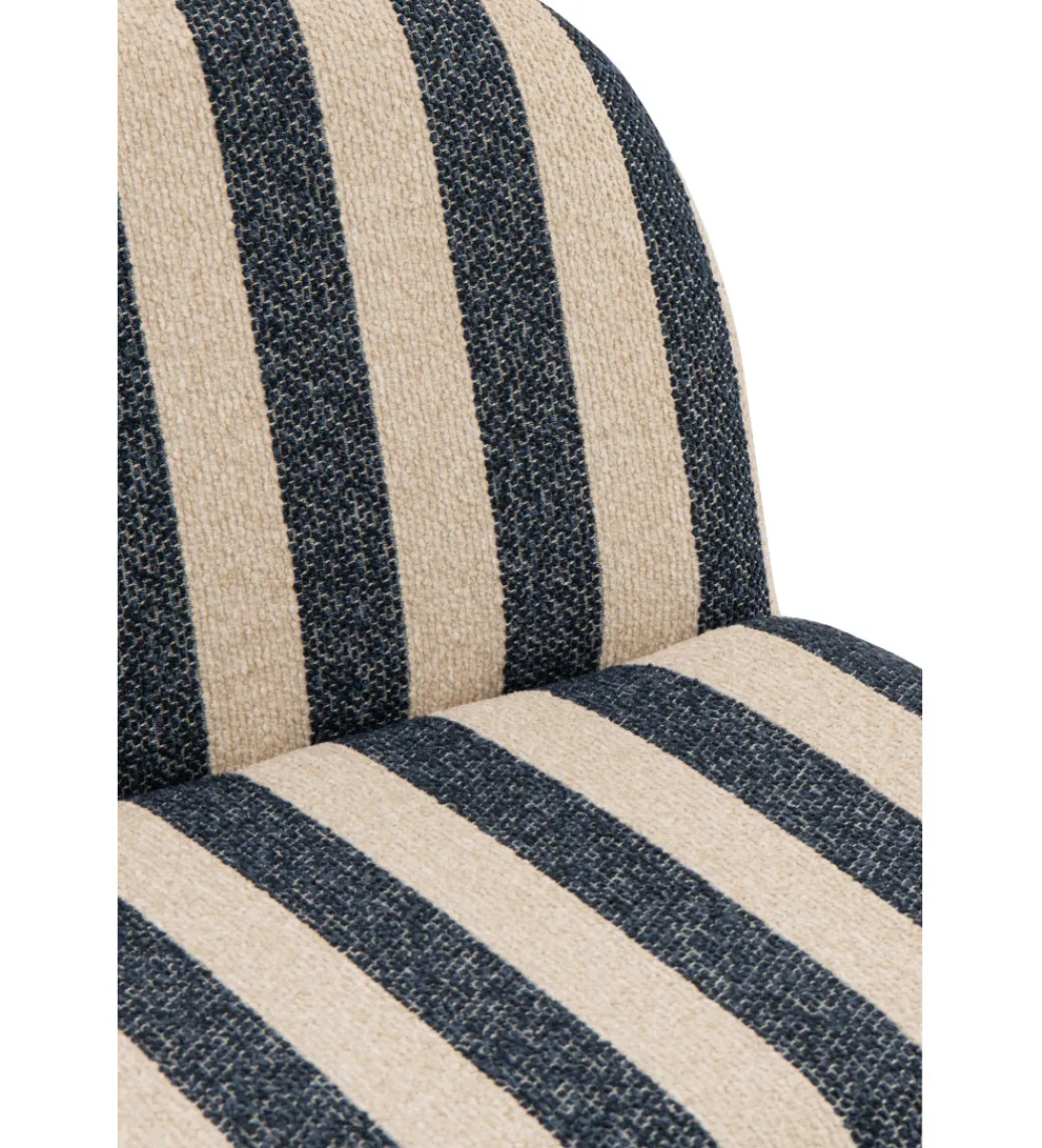 Fotel STRIPED 76 cm niebiesko biały*Zona-Design Hot