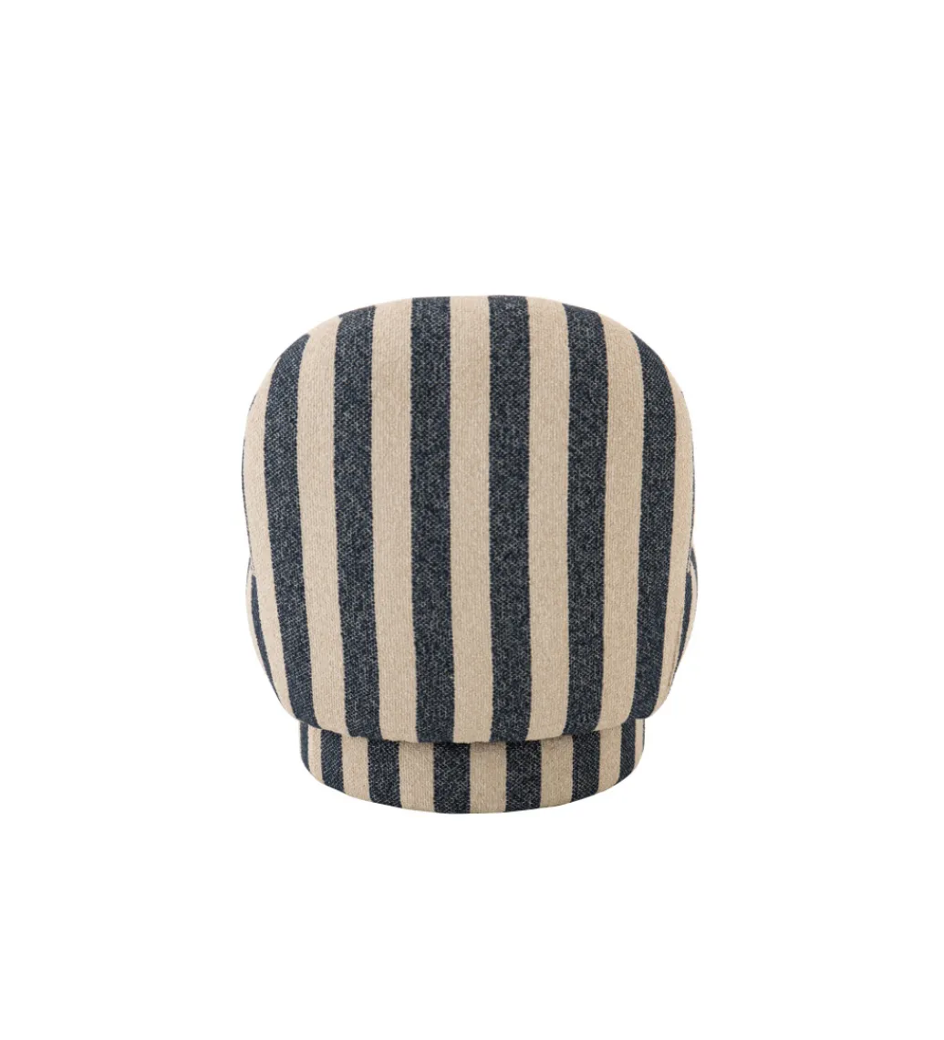 Fotel STRIPED 76 cm niebiesko biały*Zona-Design Hot