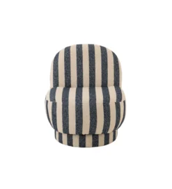Fotel STRIPED 76 cm niebiesko biały*Zona-Design Hot