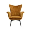 Fotel TUDOR VELVET 102 cm welur złotobrązowy*KARE