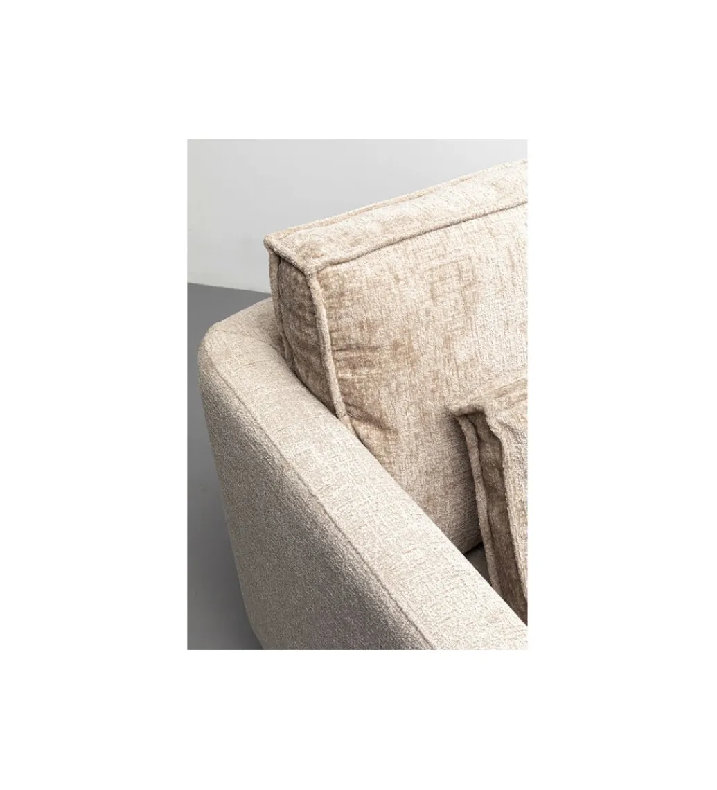 Fotel VICTOR 83 cm chenille beżowy*KARE Discount