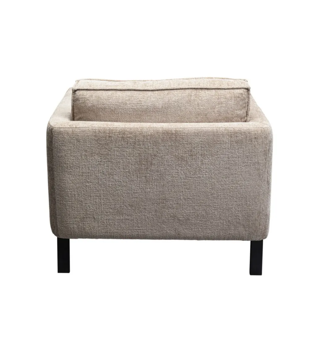 Fotel VICTOR 83 cm chenille beżowy*KARE Discount