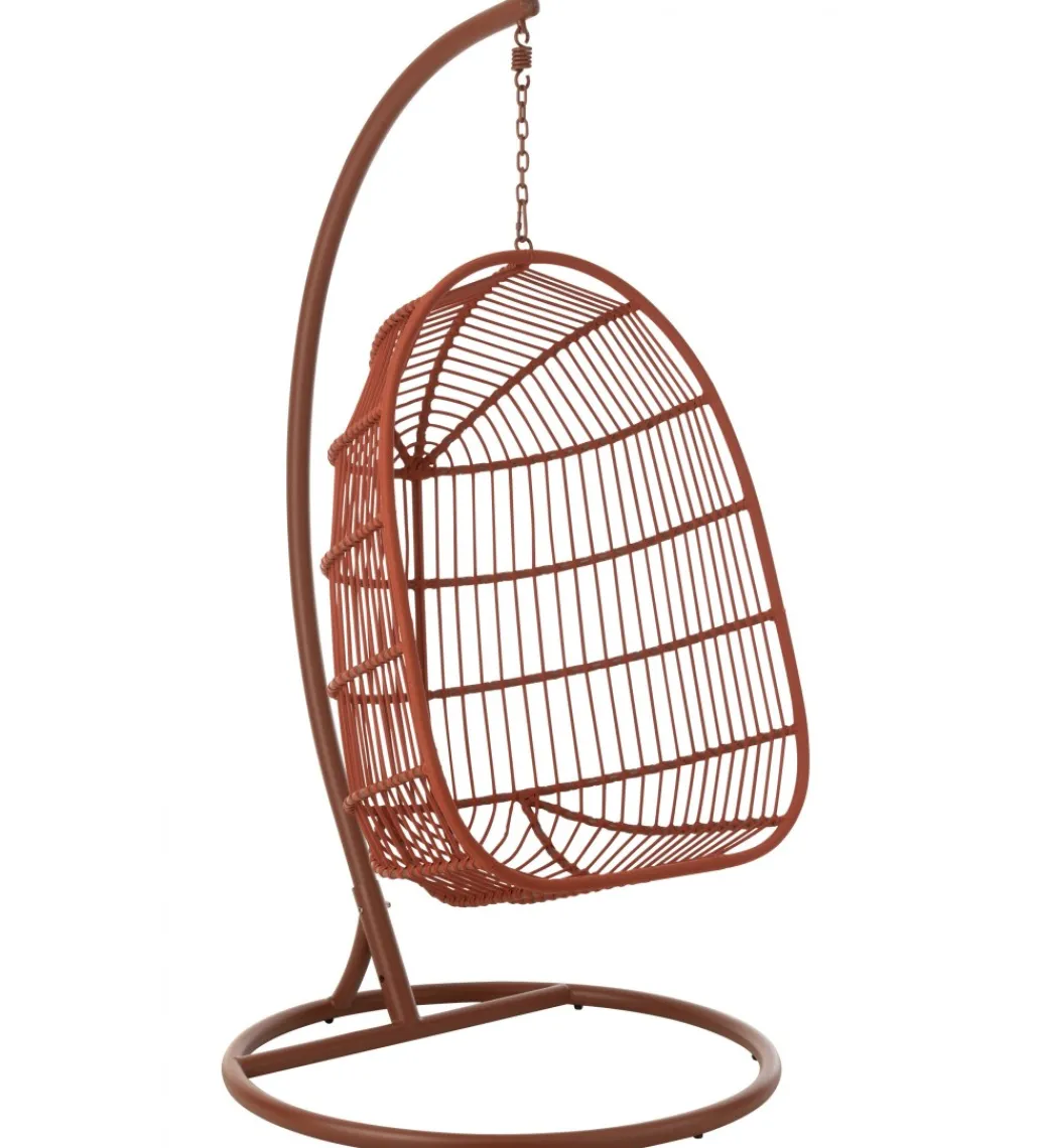 Fotel wiszący EGGA 195 cm czerwony*J-Line New