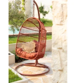 Fotel wiszący EGGA 195 cm czerwony*J-Line New