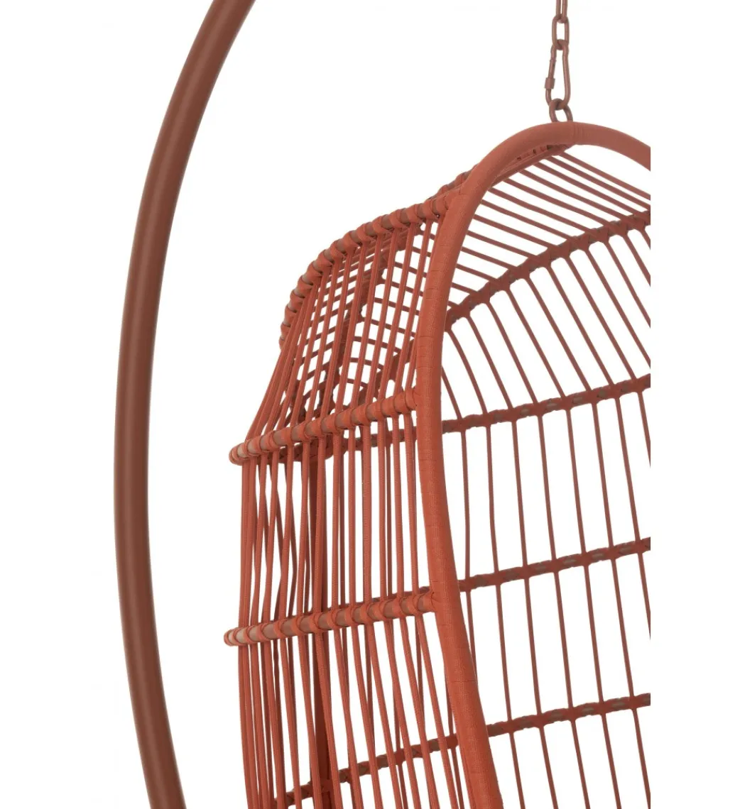 Fotel wiszący EGGA 195 cm czerwony*J-Line New