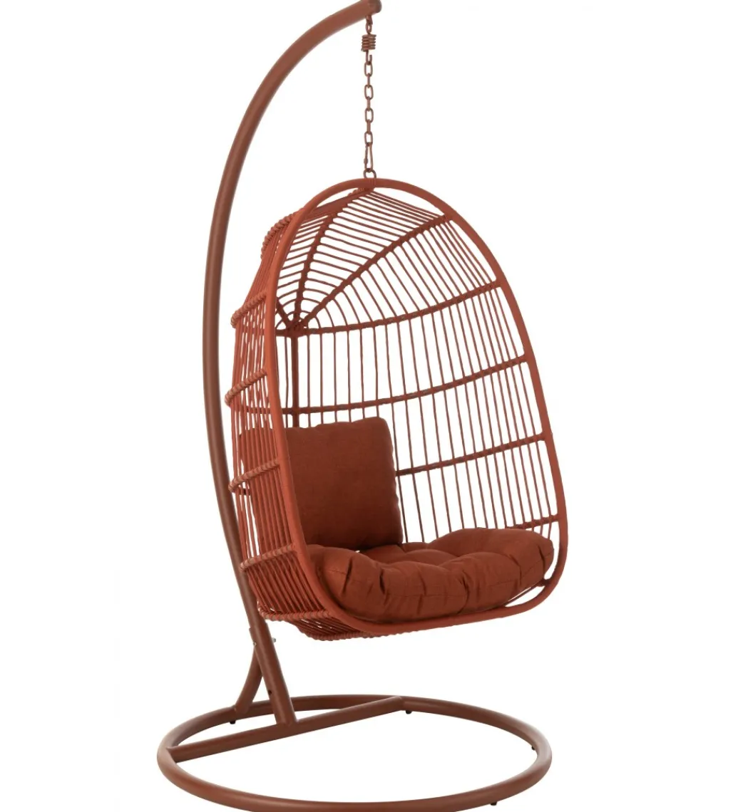 Fotel wiszący EGGA 195 cm czerwony*J-Line New