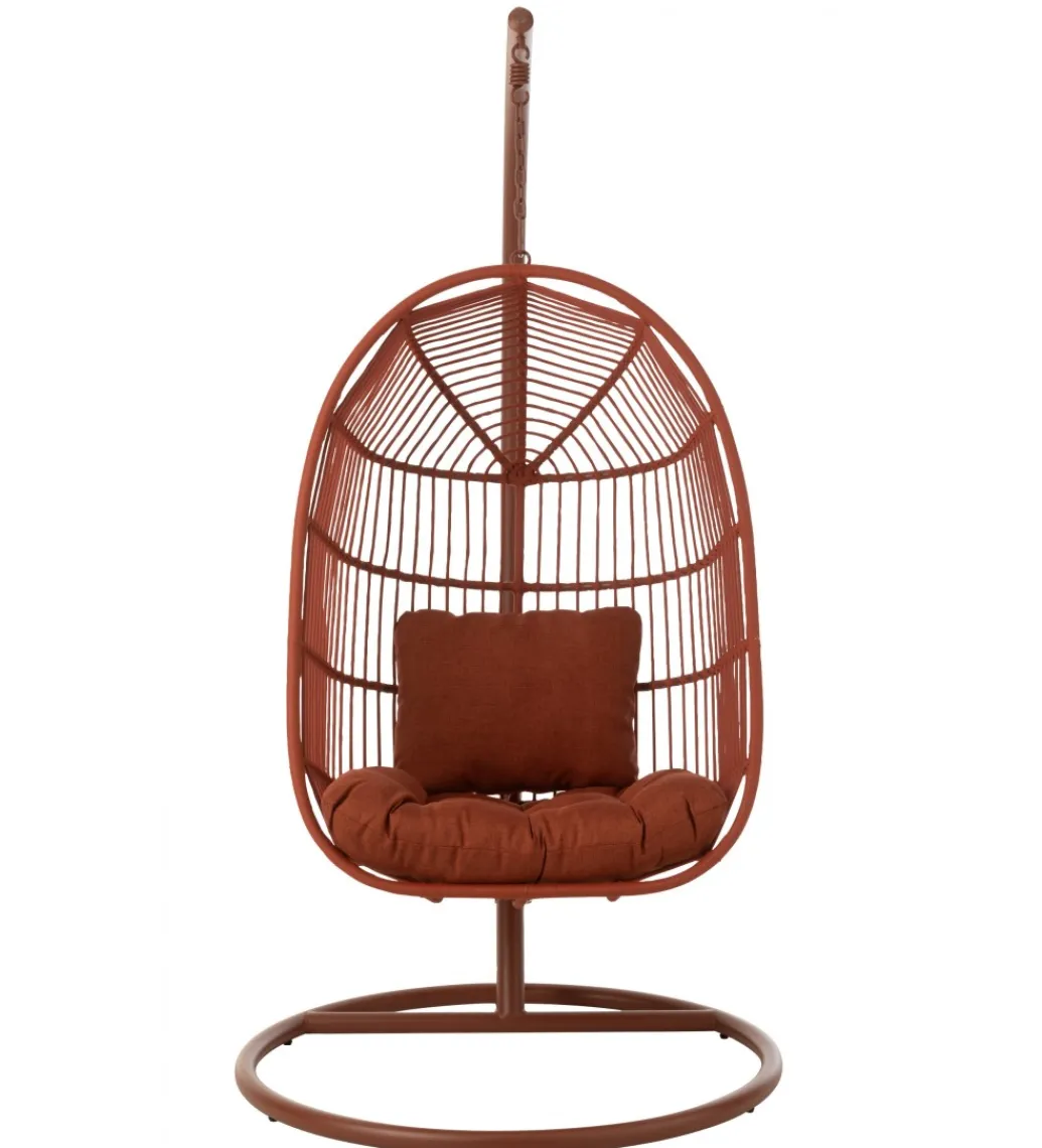Fotel wiszący EGGA 195 cm czerwony*J-Line New