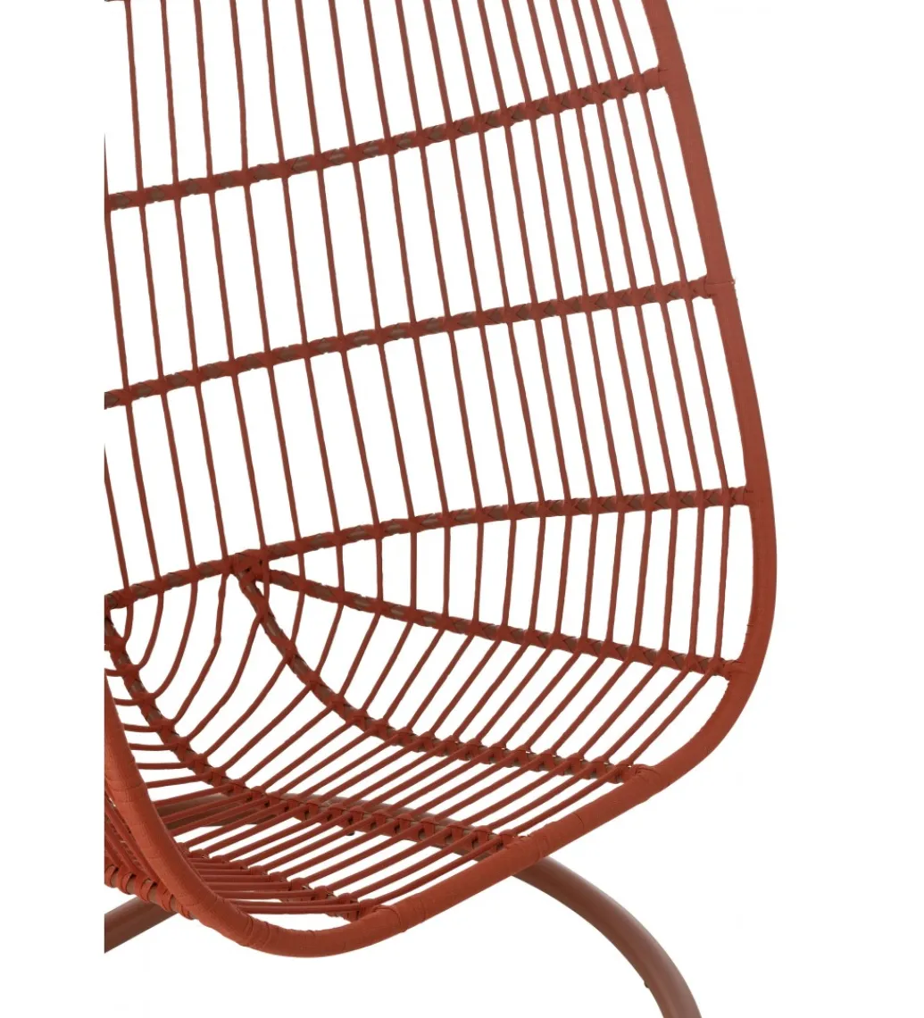 Fotel wiszący EGGA 195 cm czerwony*J-Line New