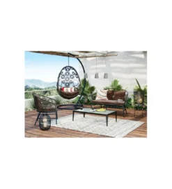 Fotel wiszący IBIZA 203 cm brązowy*KARE Online