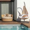 Fotel wiszący POLE NIVA 192 cm rattan*Zona-Design Sale