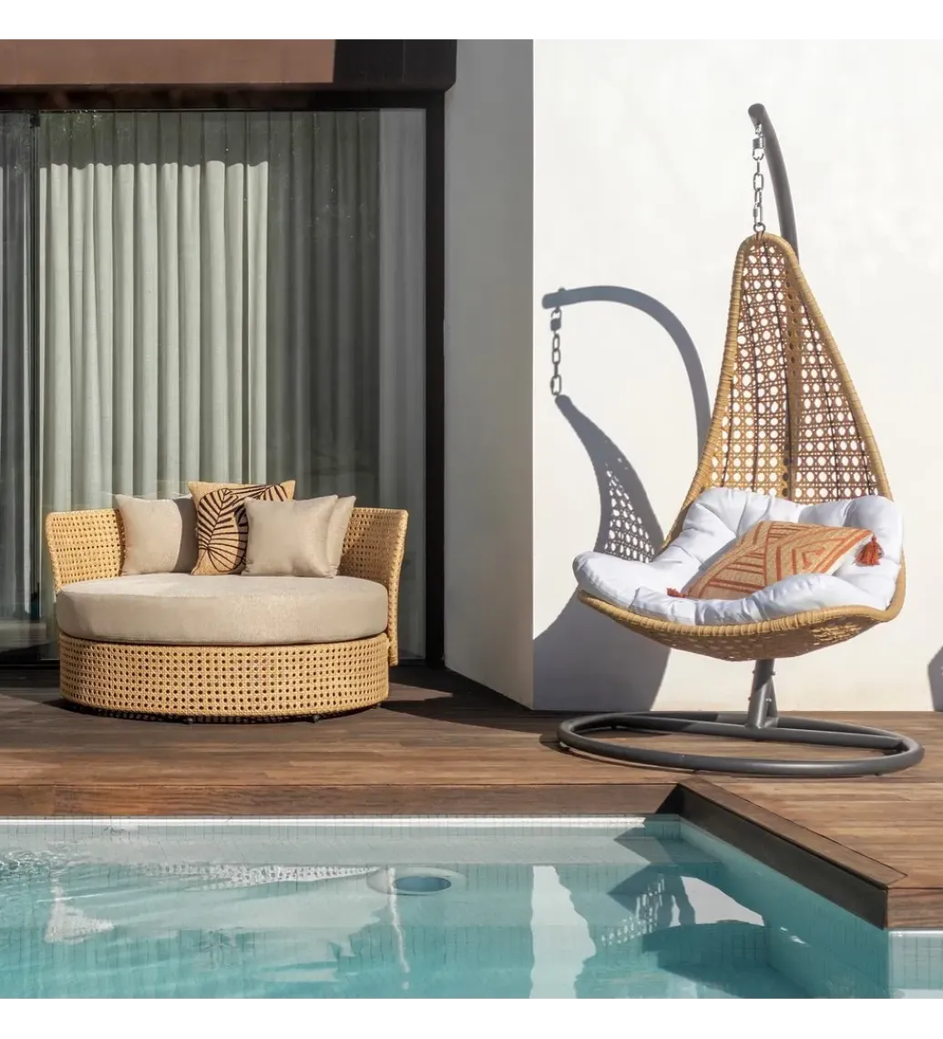 Fotel wiszący POLE NIVA 192 cm rattan*Zona-Design Sale