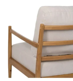 Fotel ZABERMA 88 cm naturalny biały*Zona-Design Best
