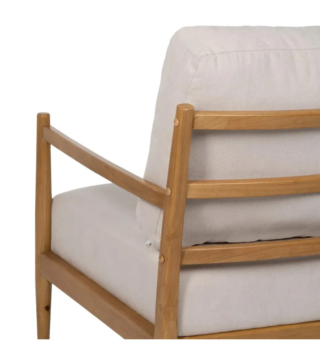Fotel ZABERMA 88 cm naturalny biały*Zona-Design Best